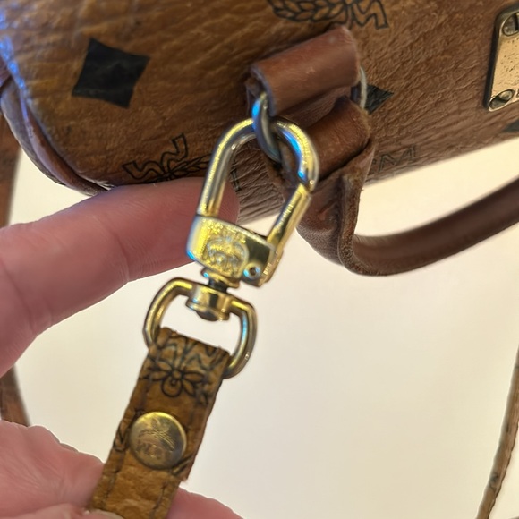 MCM Visetos Crossbody Barrel Bag - Picture 7 of 16